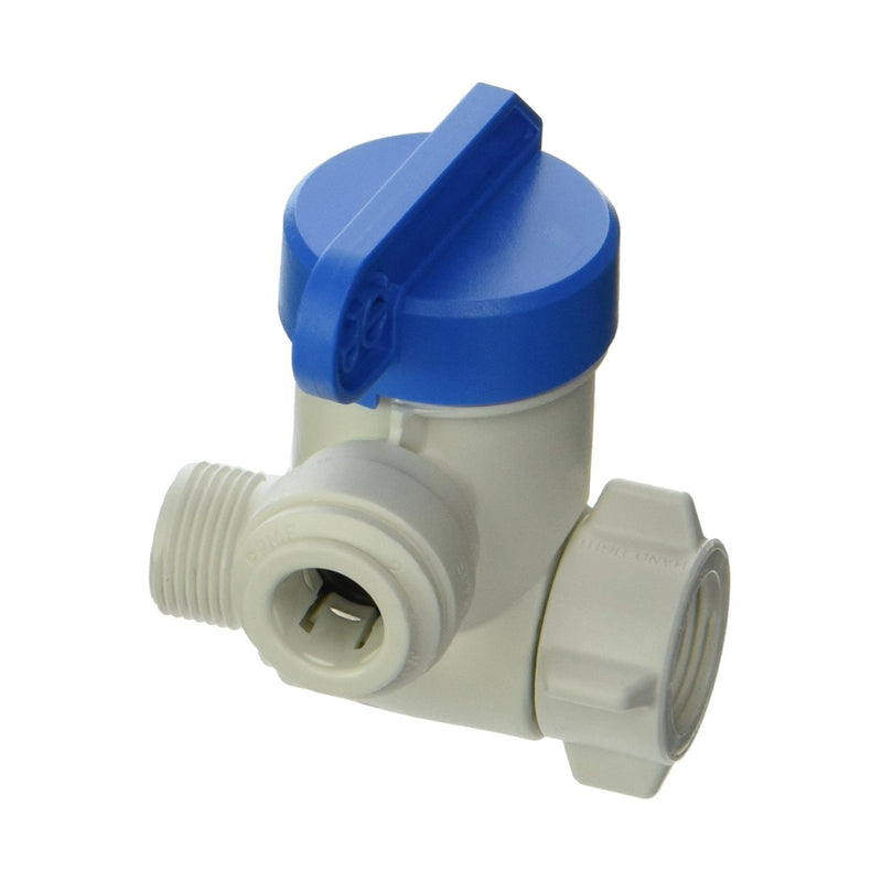 3/8" x 3/8" x 3/8" Angle Stop Valve Plastic