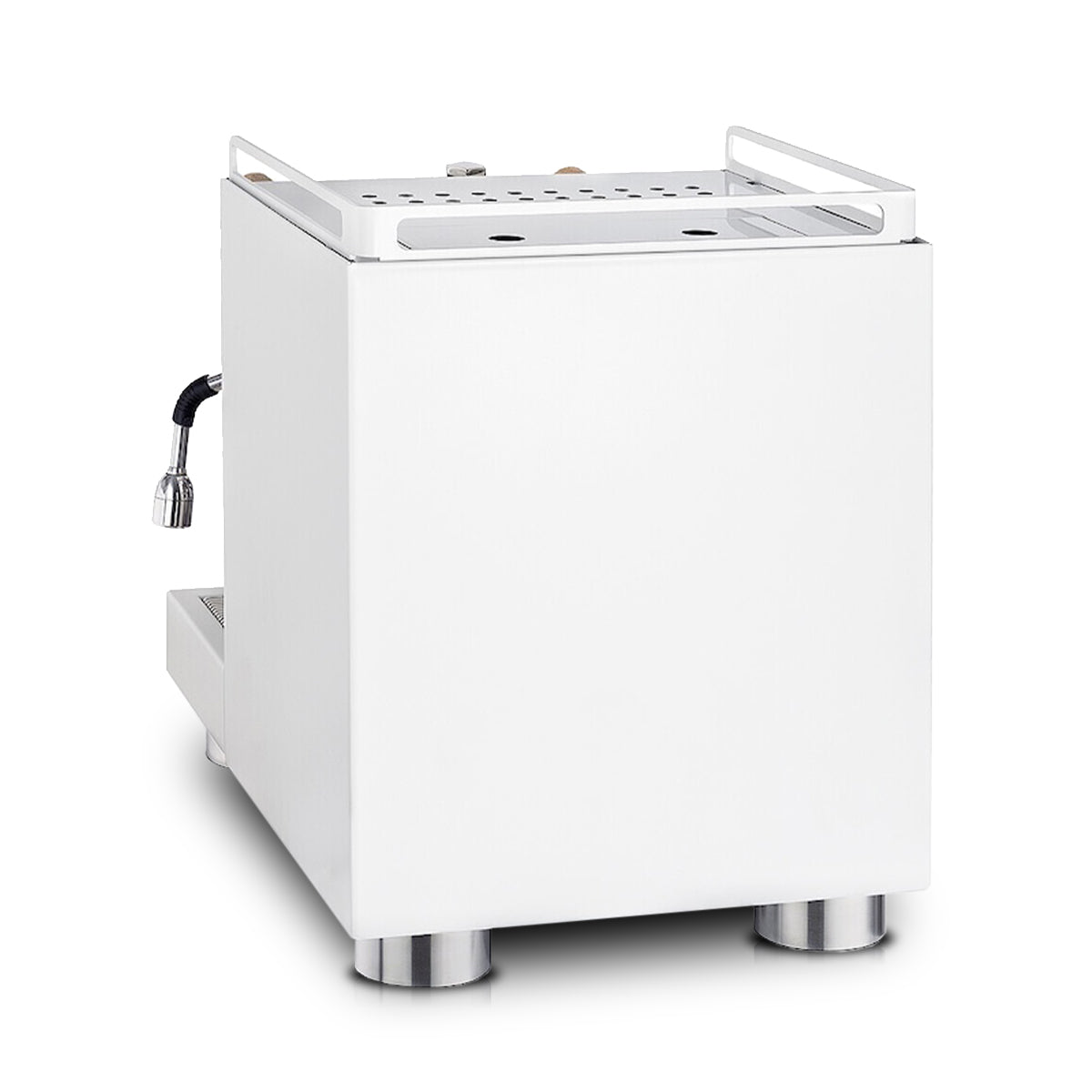 La Pavoni Cellini Evolution (Matte White W/ Oak Handles) (Open Box/Serial#960682)