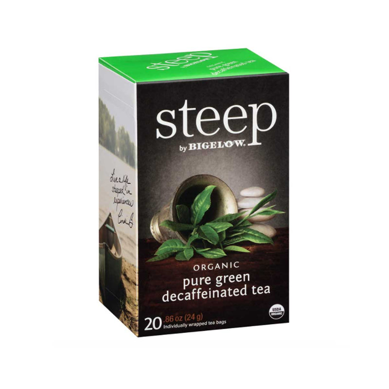 Steep by Bigelow - Organic Pure Green Tea Decaf 20 Ct.