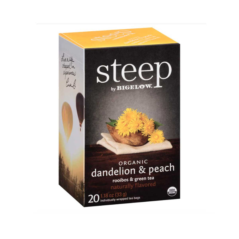 Steep by Bigelow - Organic Dandelion & Peach 20 Ct.