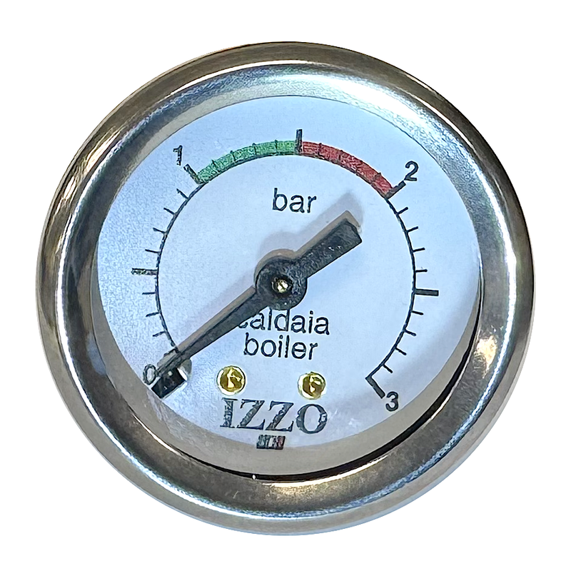 Izzo Slim/Low Profile Alex/Duetto Steam Pressure Gauge 0-3 Bar