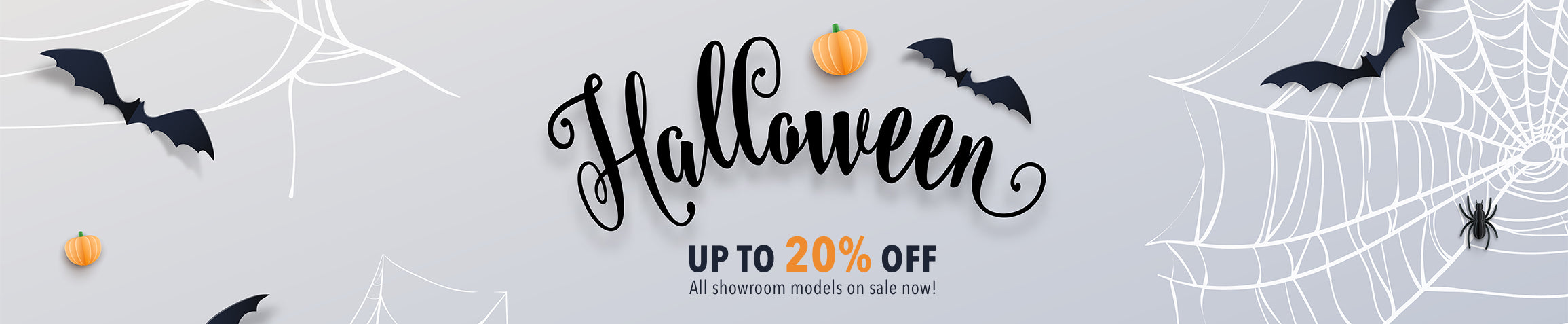 halloween sale banner 20% off